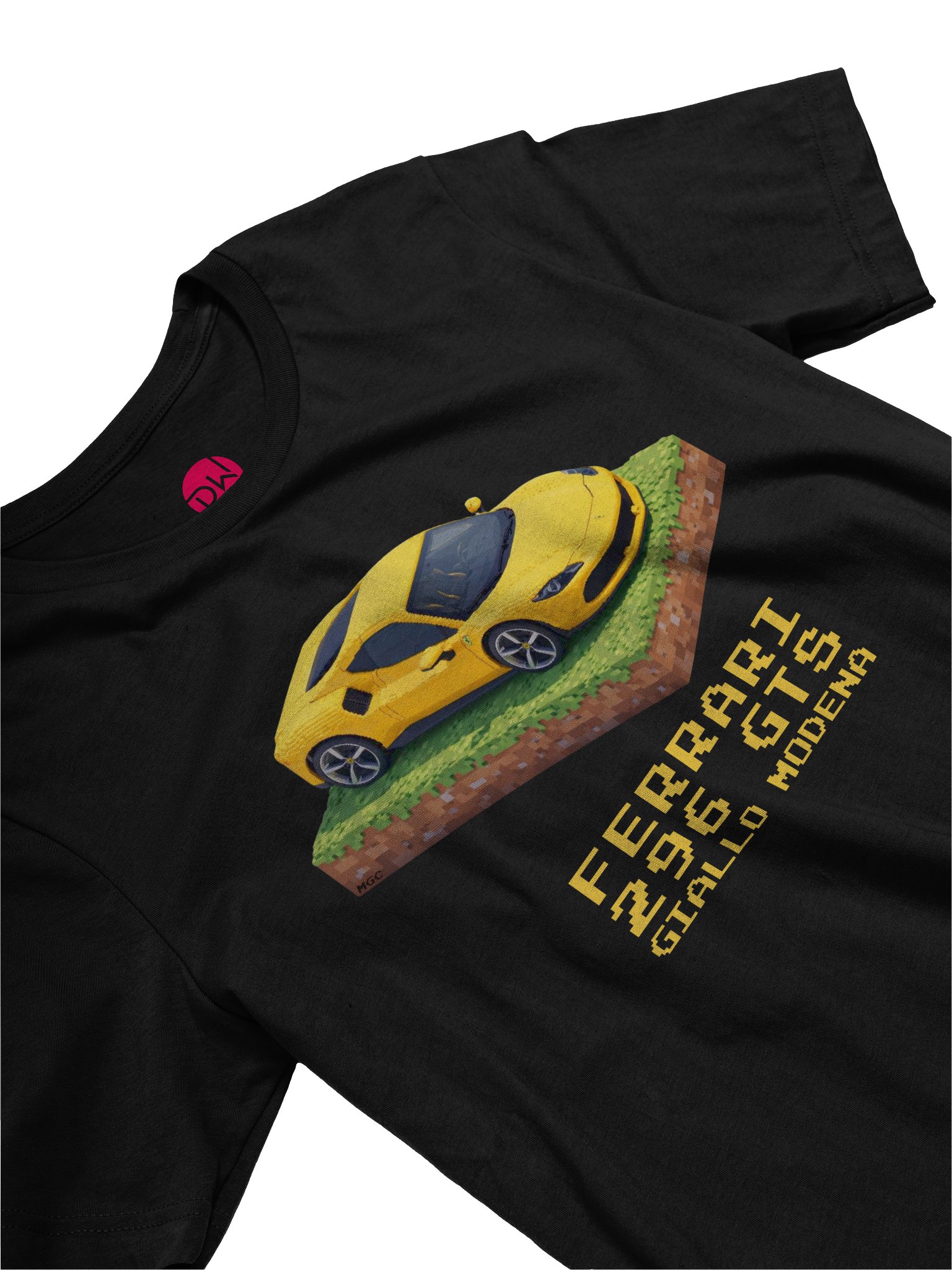 Yellow Ferrari 296 GTS Shirt (Pixel, Retro, Minecraft) product image (23)