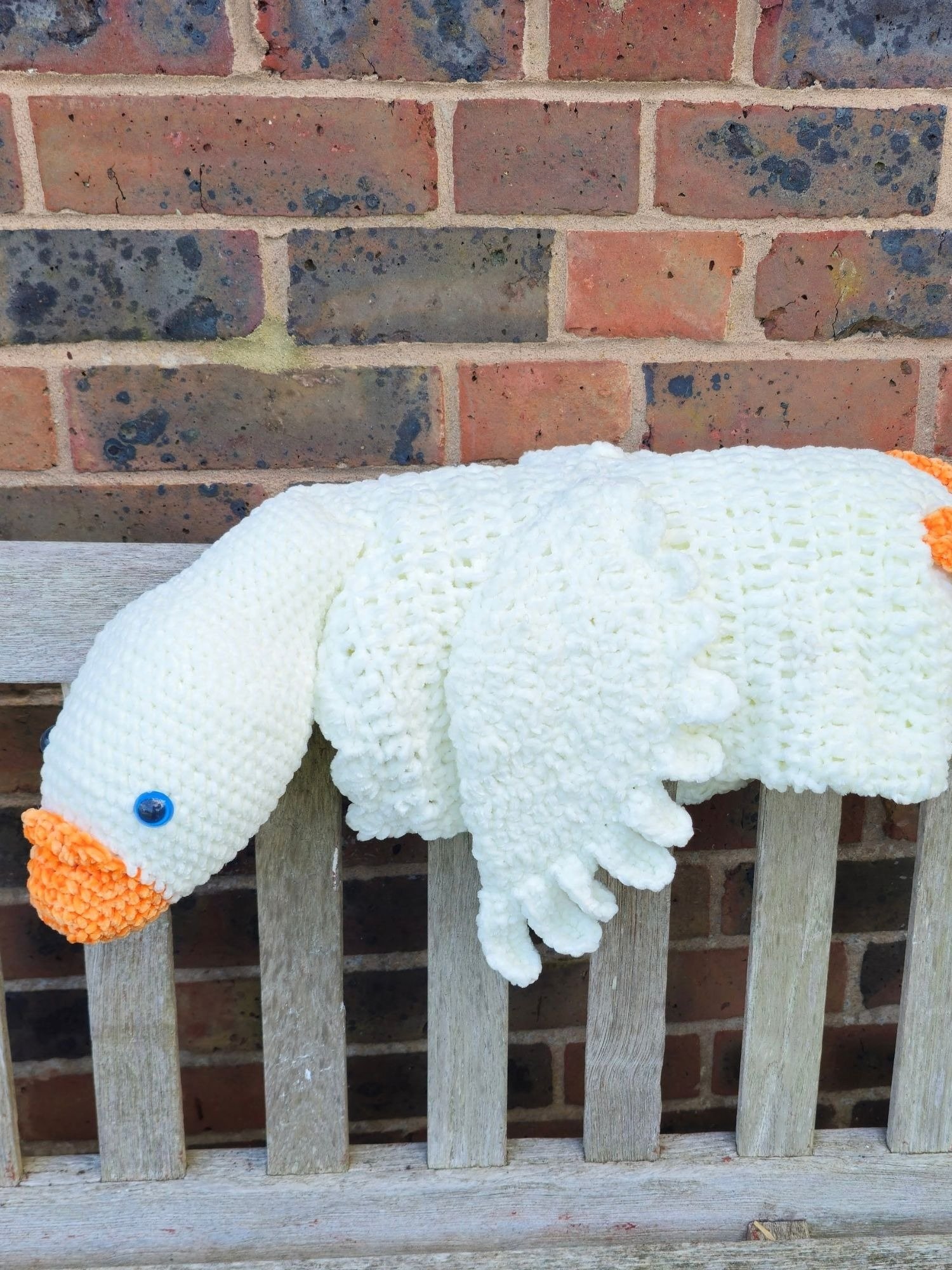 3in1 Farm Goose Baby Blanket Crochet Pattern PDF | Chenille Plush Toy | Foldable Afghan | Baby Shower Gift product image (2)