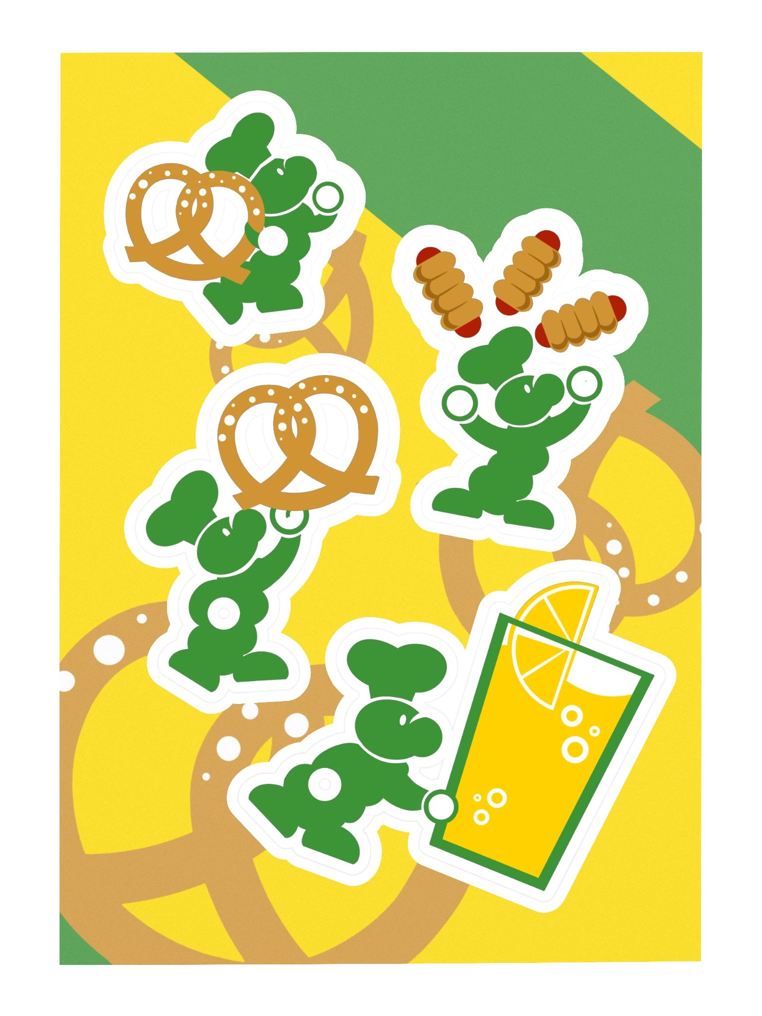 Pretzel Pillar's - Sticker Sheet product image (3)