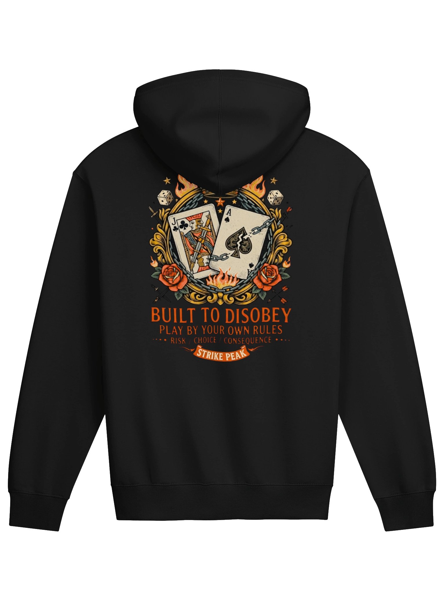 Premium Heavyweight Oversized Hoodie - "Built To Disobey" Dual-Sided Statement Streetwear product image (7)