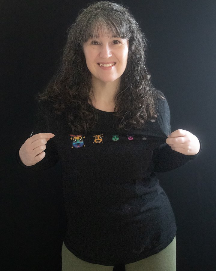 TiaLaughs Roo Badges Long Sleeve Tee product image (1)