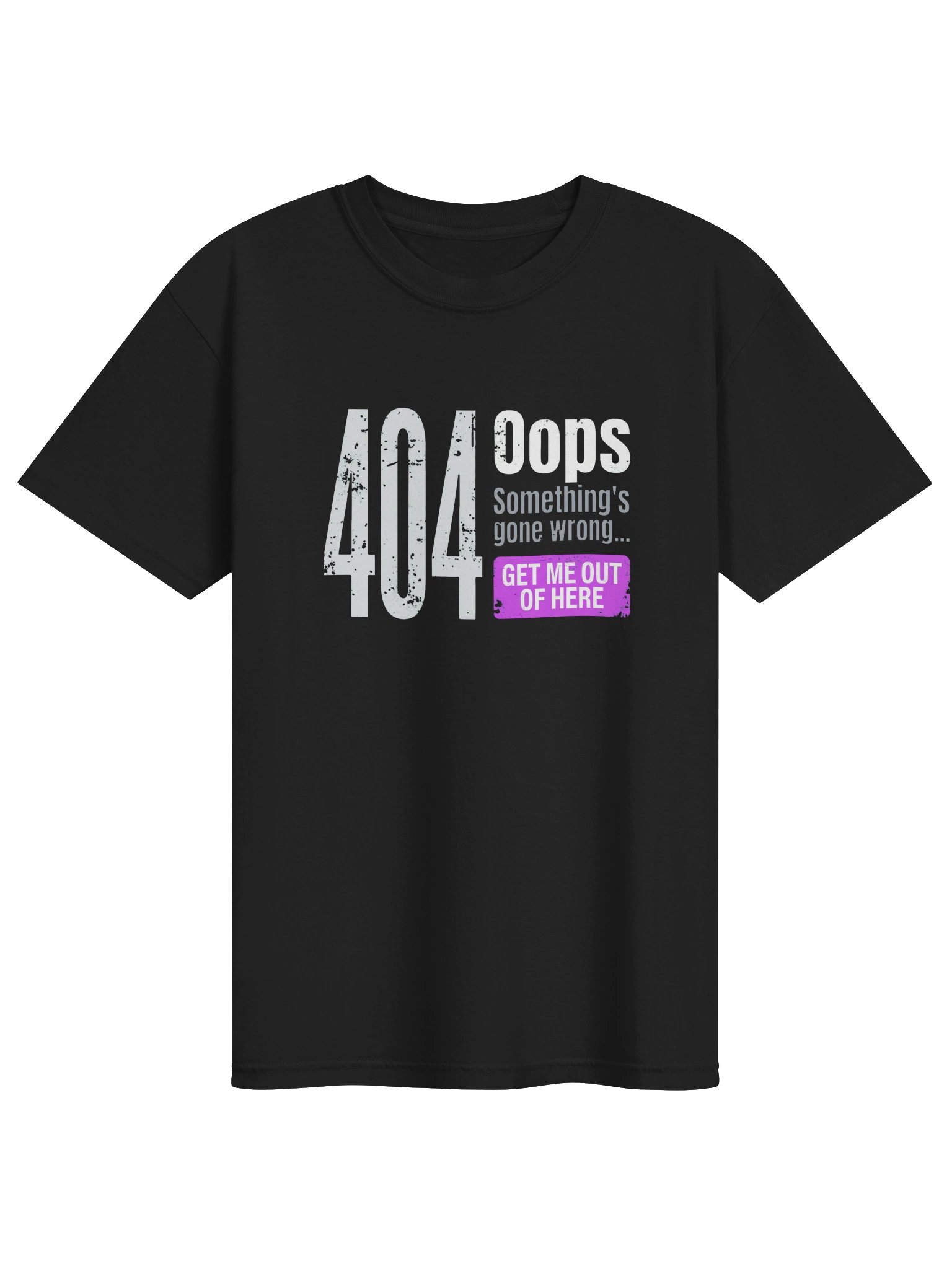404 Oops, Something's Gone Wrong Web Error T-Shirt product image (2)