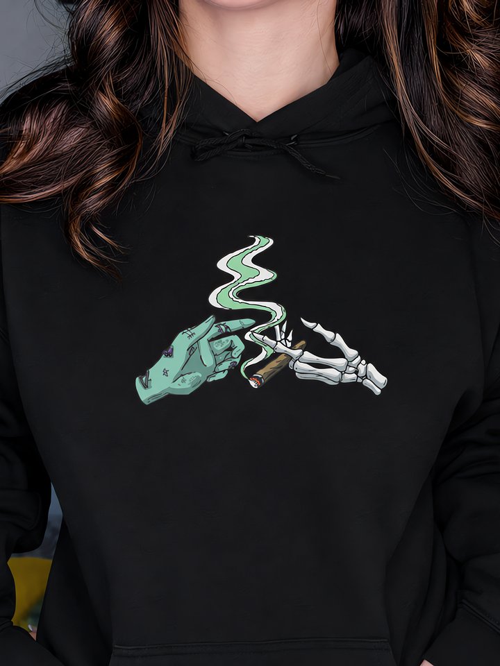 Smoky Zombie & Skeleton Hoodie product image (2)