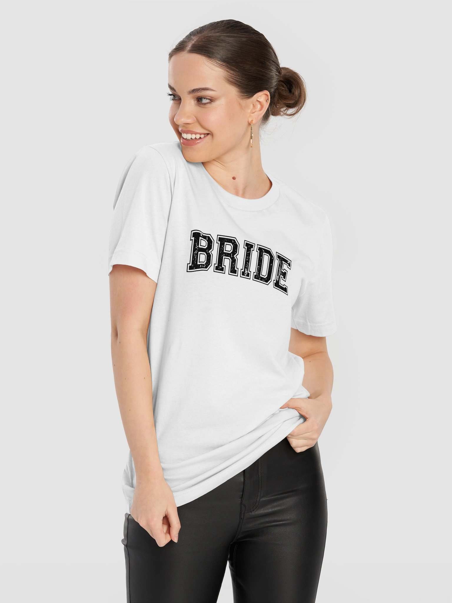 BRIDE Varsity T-Shirt | Collegiate Bride Wedding Tee product image (2)