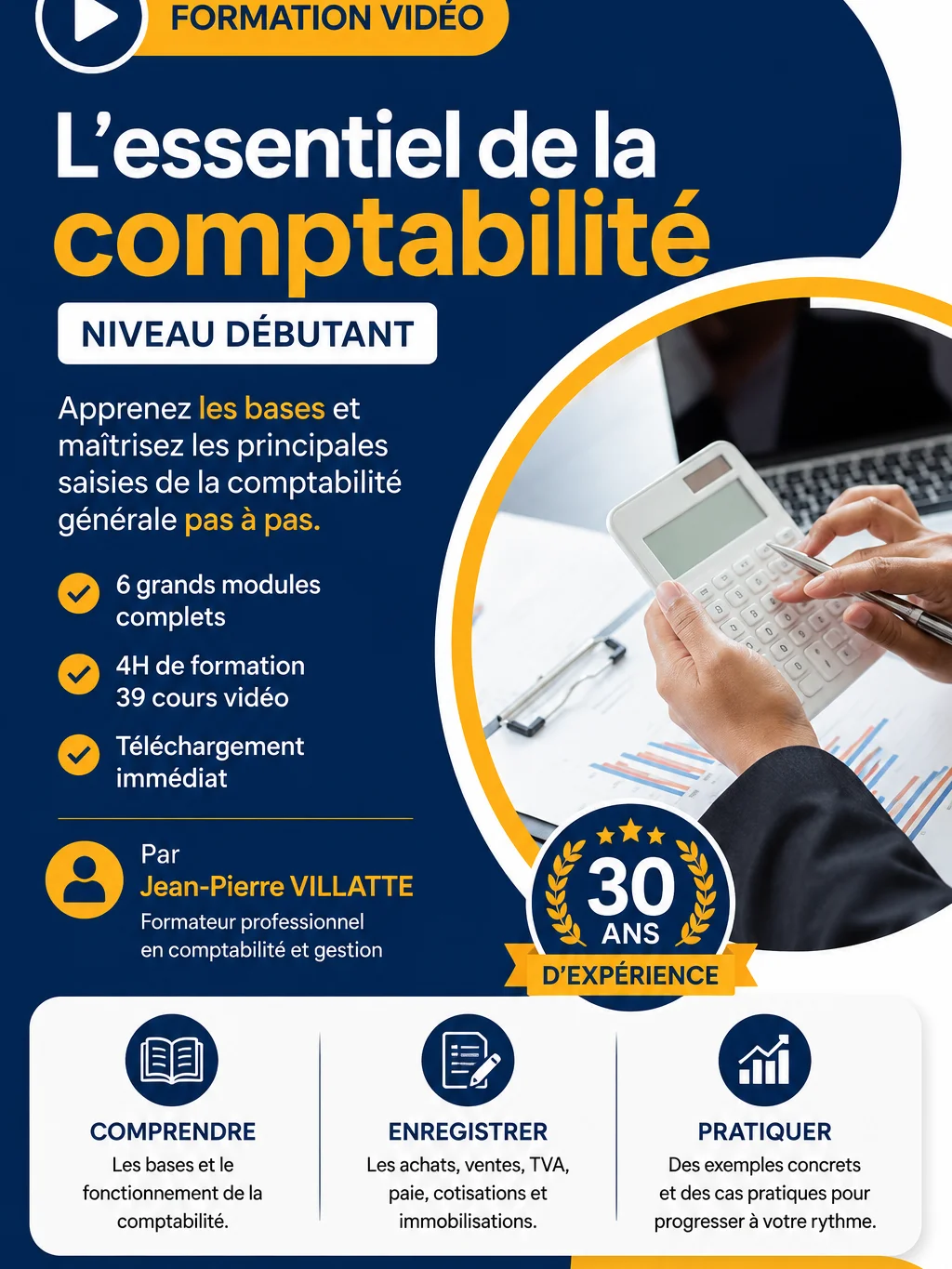 Formation vidéo l'essentiel de la comptabilité niveau débutant product image (1)