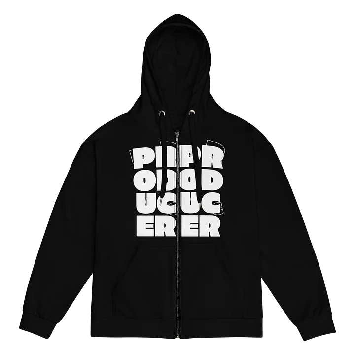 PRODUCER Block Type Zip Hoodie - Black product image (1)