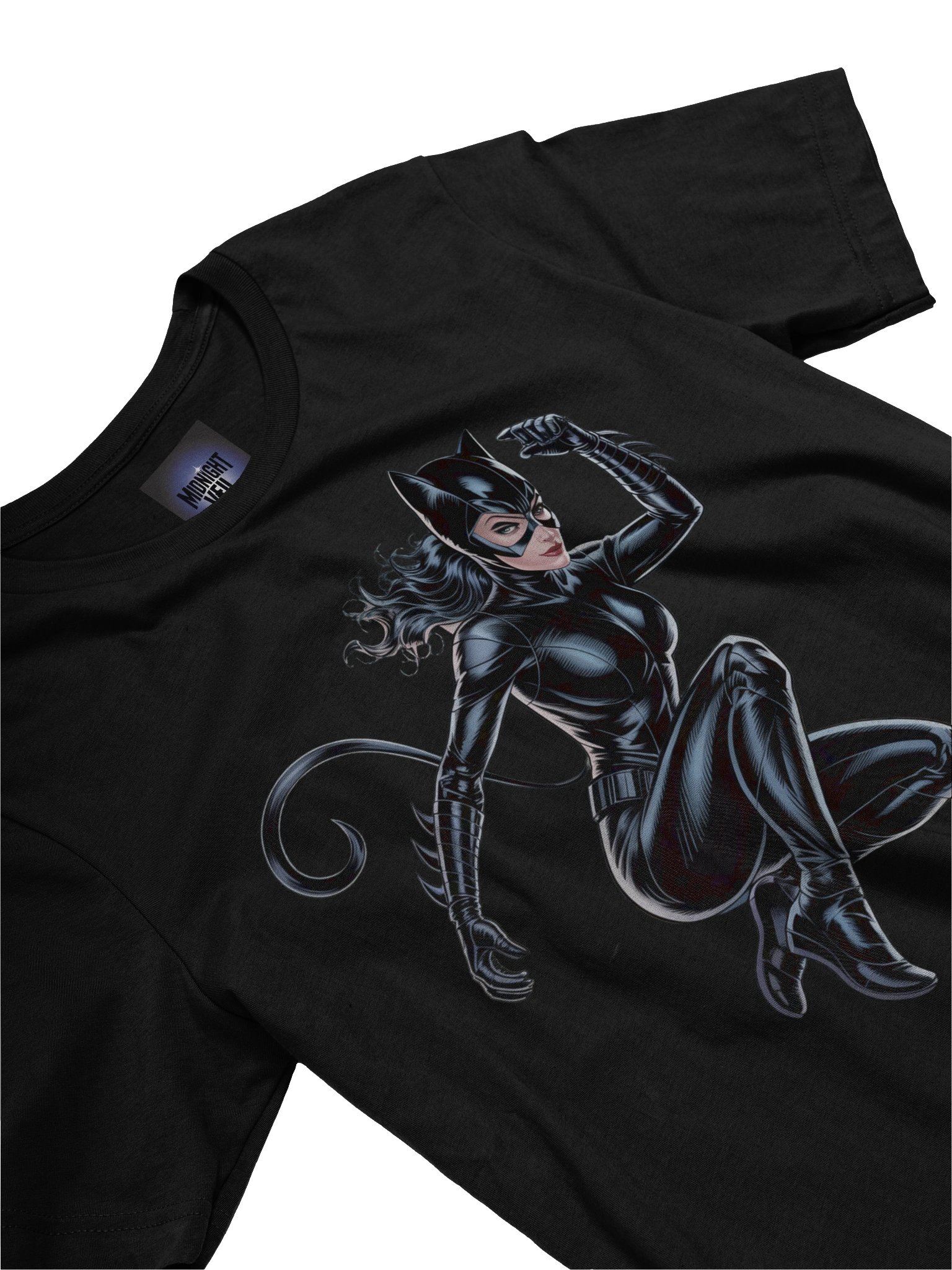 Feline Fury: Catwoman's Lethal Leap T-Shirt product image (5)