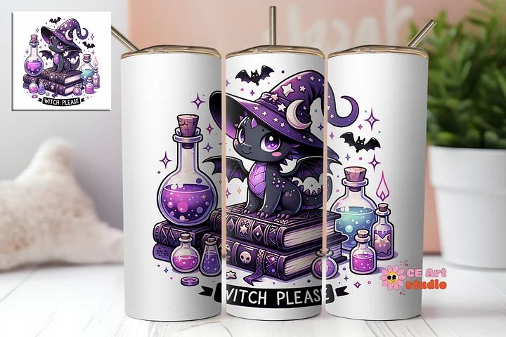 Witch Please Tumbler Wrap PNG product image (1)