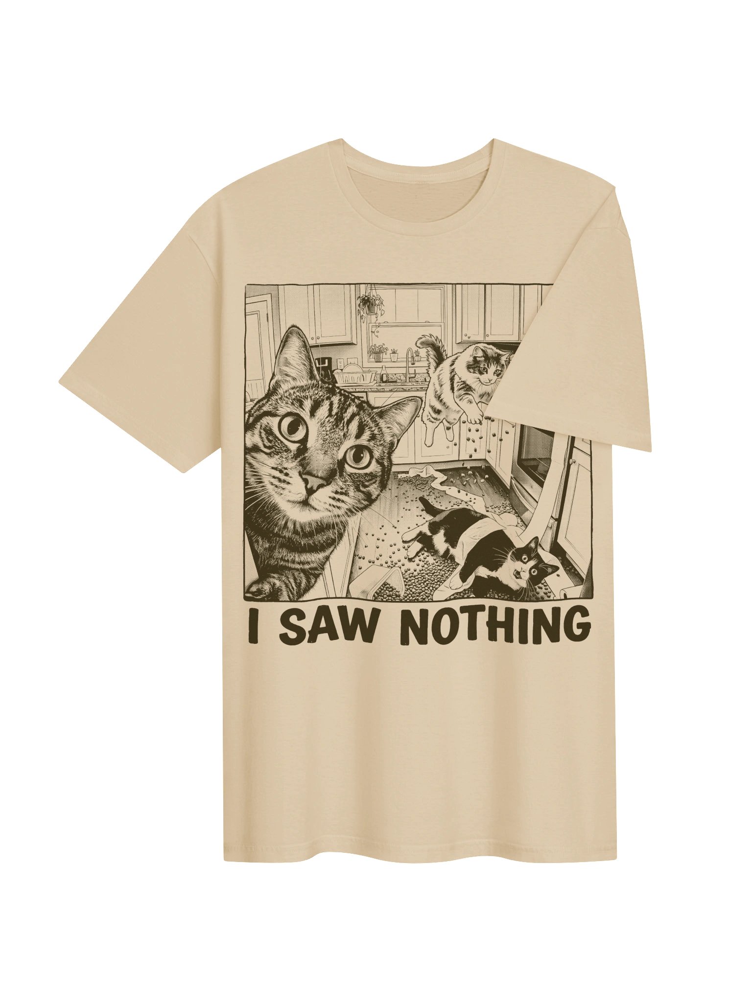 I Saw Nothing Cat T-Shirt product image (23)