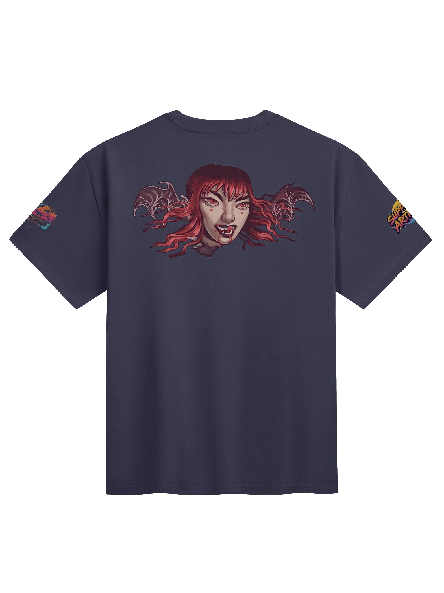 Darkness Goth Girl Super Heavy Weight Lux Cotton T-shirt product image (4)