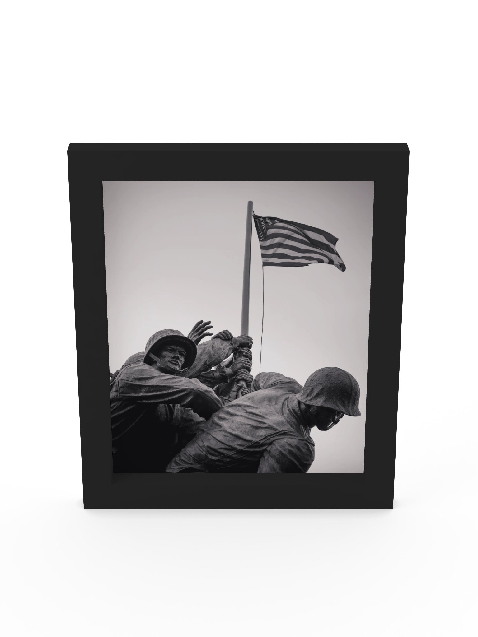 The Weight of Valor – Marine Corps War Memorial Framed Matte Poster product image (5)
