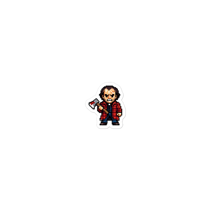 Jack Torrance (The Shining) Retro Pixel Art Laptop Sticker product image (1)