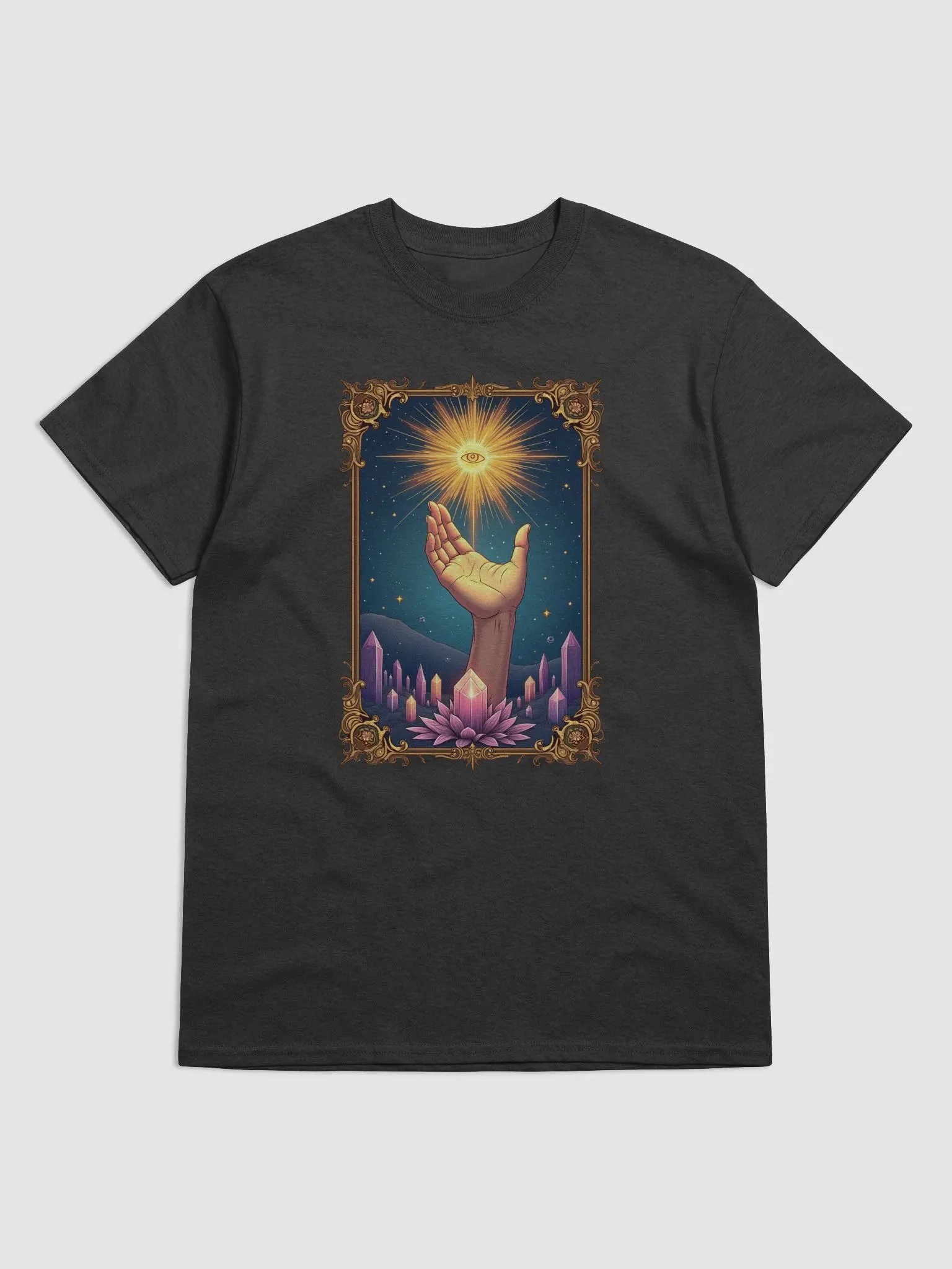 Mystical Hand with Third Eye and Crystal Lotus Design product image (4)