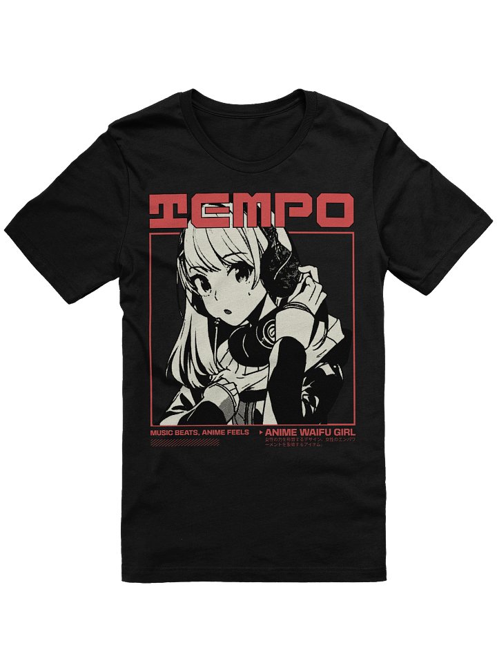Stylish Anime Waifu Girl T-Shirt for Music and Manga Fans product image (1)