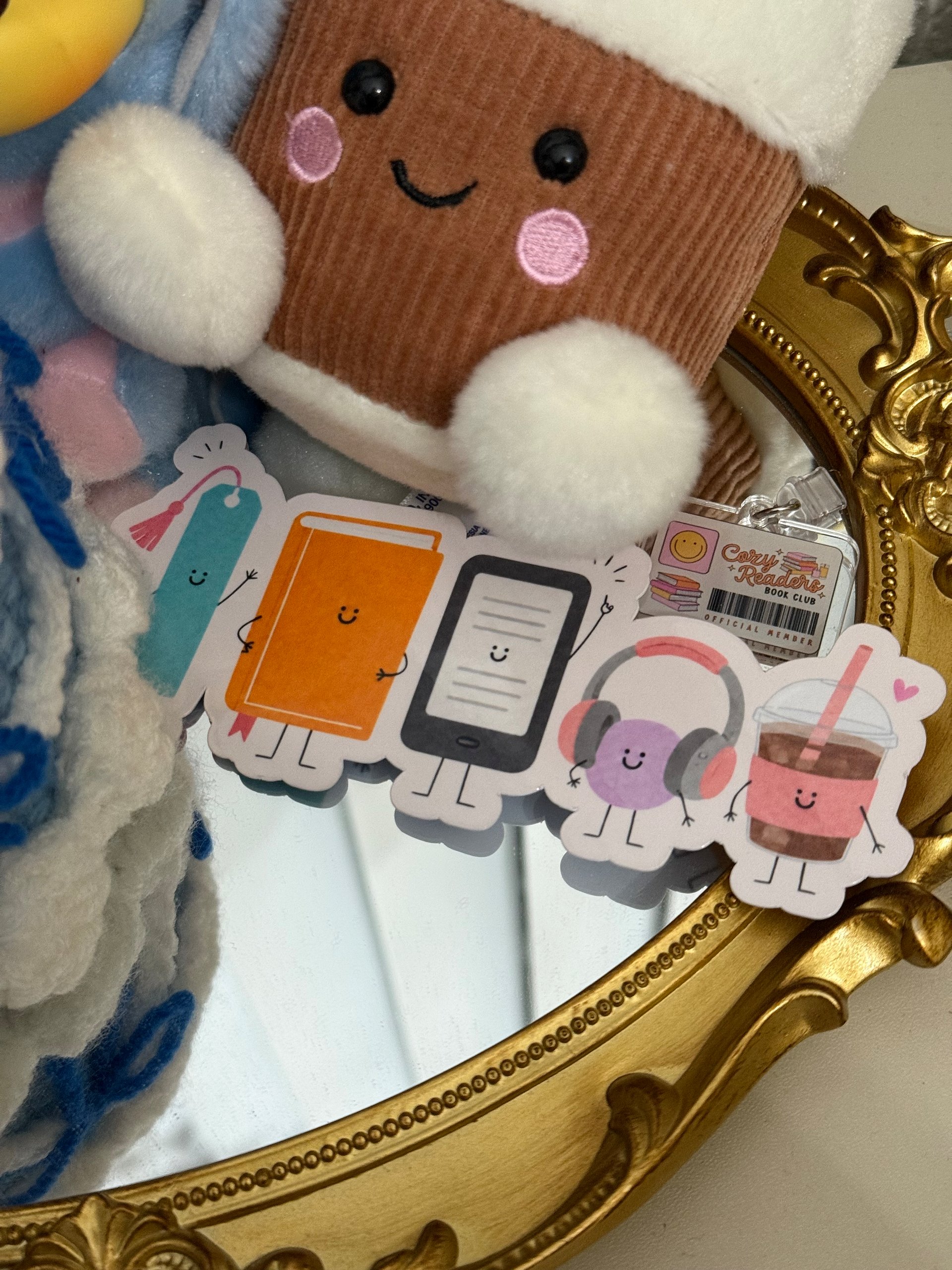 Bookish Buddies Bookmark -- Coffee Version product image (4)