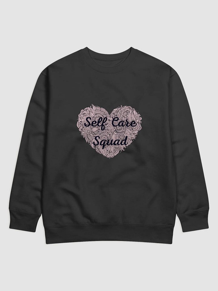 Self Care Squad Heart Premium Sweatshirt product image (1)