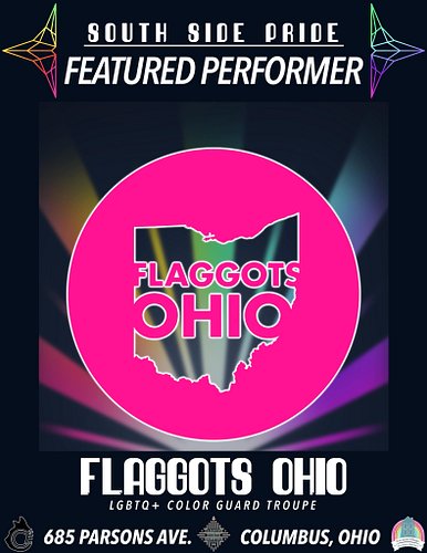 Join us for 🏳️‍🌈 SOUTH SIDE PRIDE! 🏳️‍🌈 
Sunday, June 7th
685 Parsons Ave 
12-6pm
See you there!!!! 
#flaggotsohio