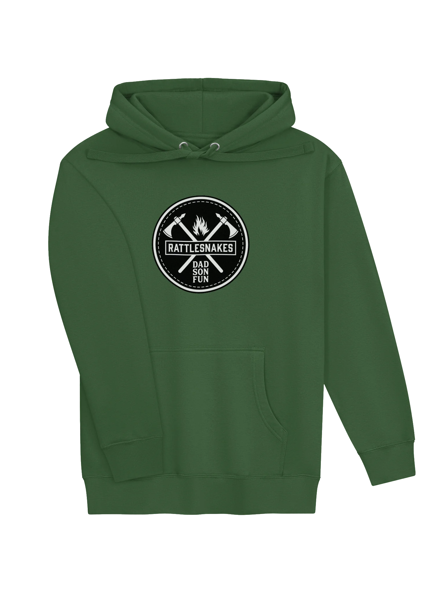 Green Pullover Patch Back Hoodie product image (3)