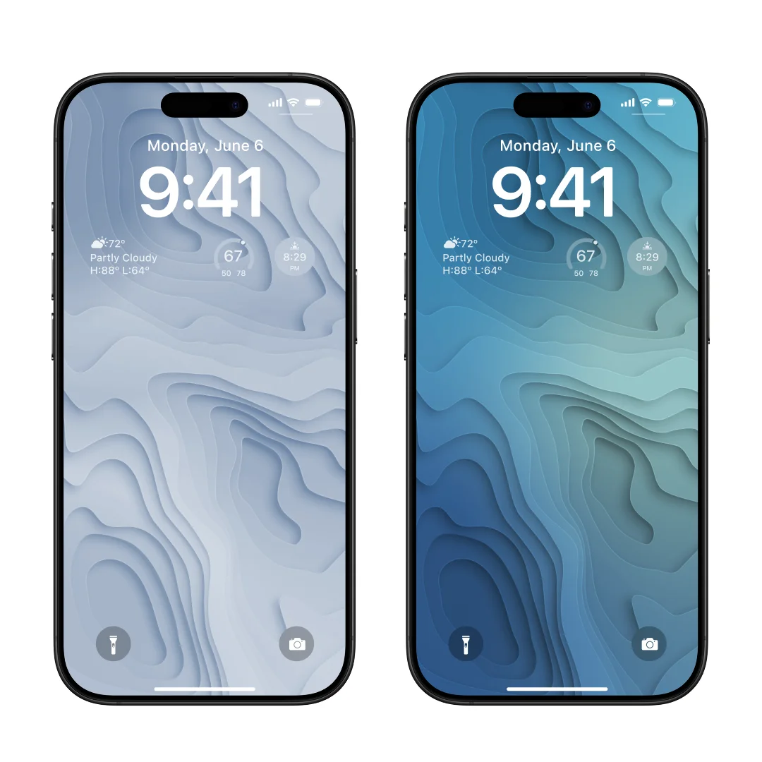 Gradient Topography Wallpaper Pack product image (3)