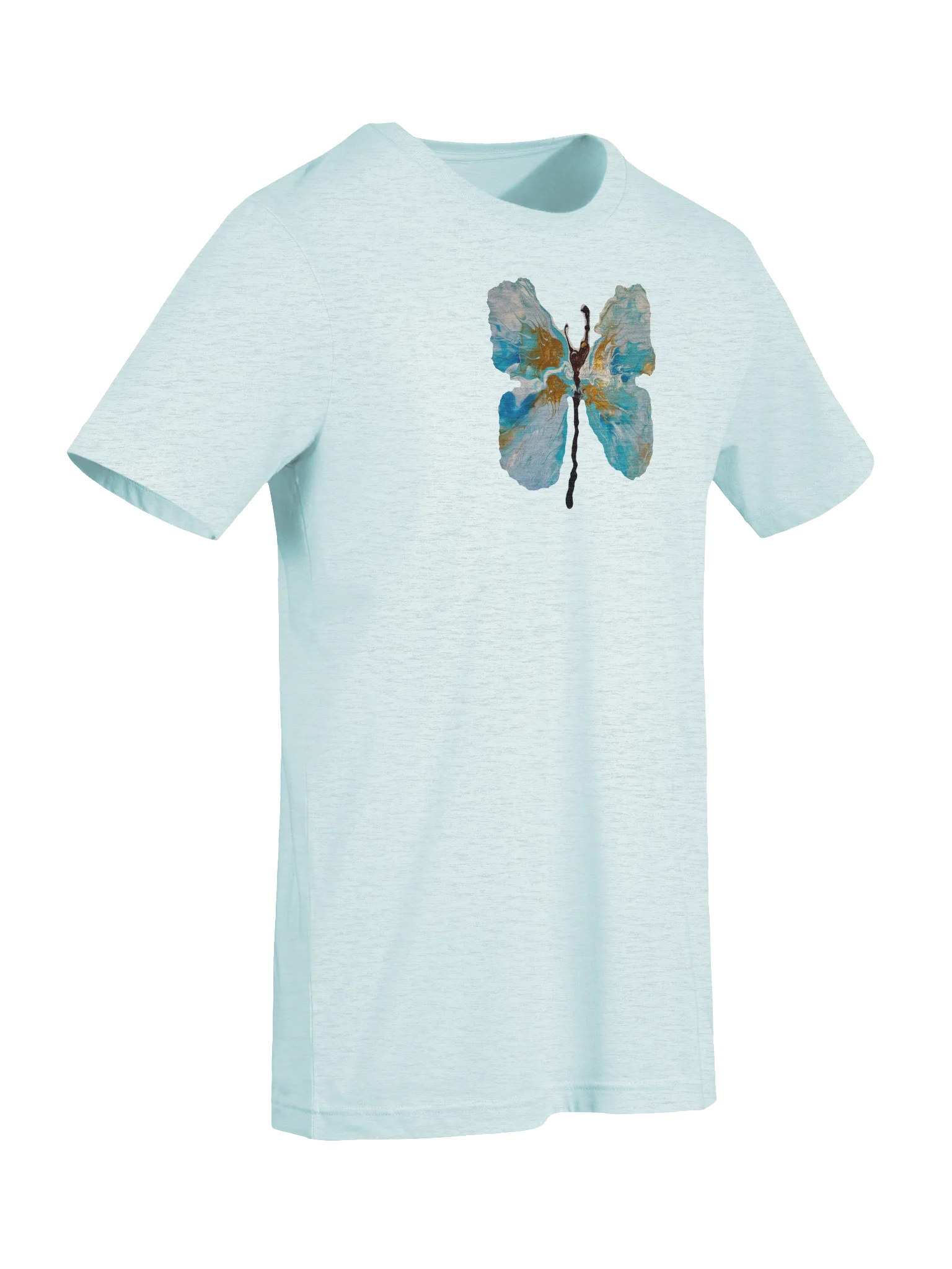 Urban Gold and Blue Butterfly T-Shirt product image (42)