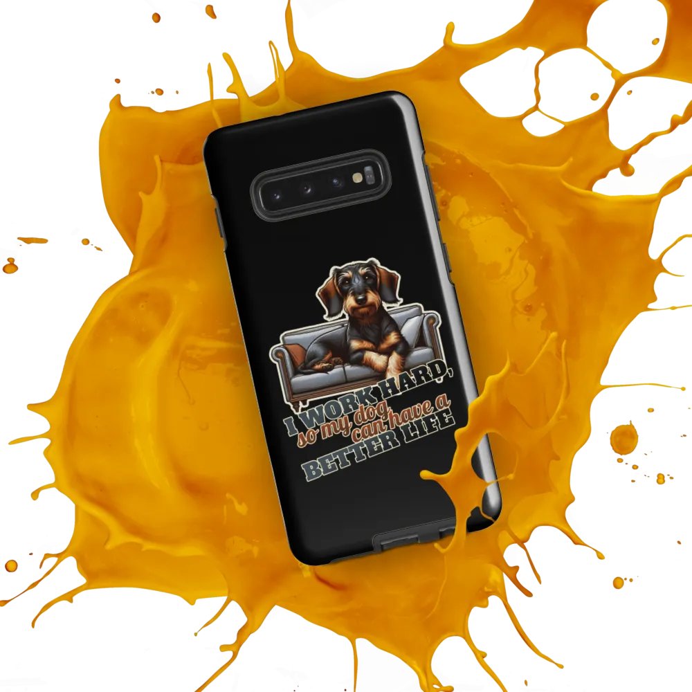 Work Hard – Dachshund - Samsung Tough Case product image (8)