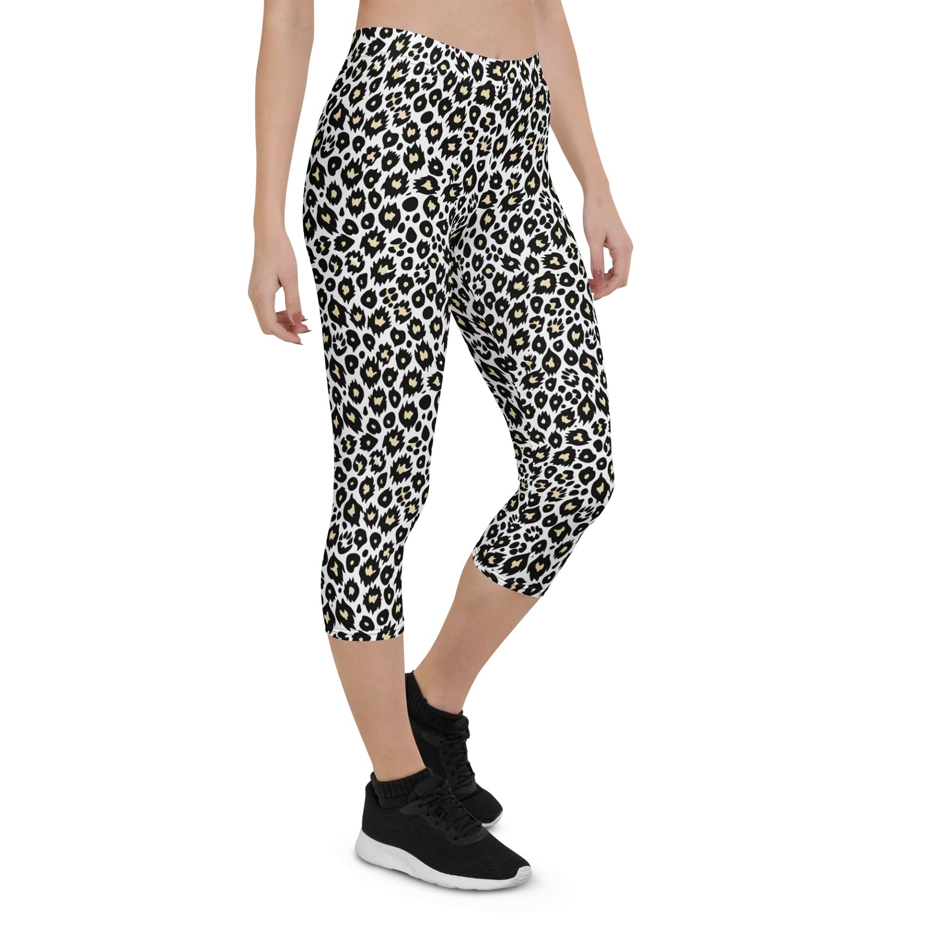 Comfortable Chic Leopard Print Capri Leggings for Daily Wear product image (6)