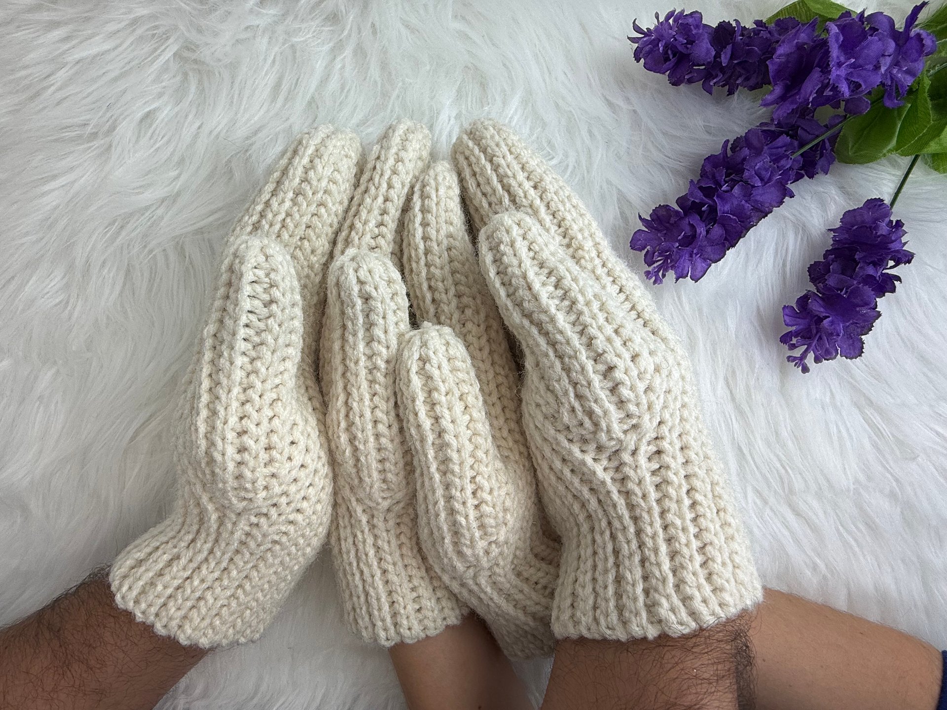 Crochet Couple-Style Mittens Pattern product image (9)