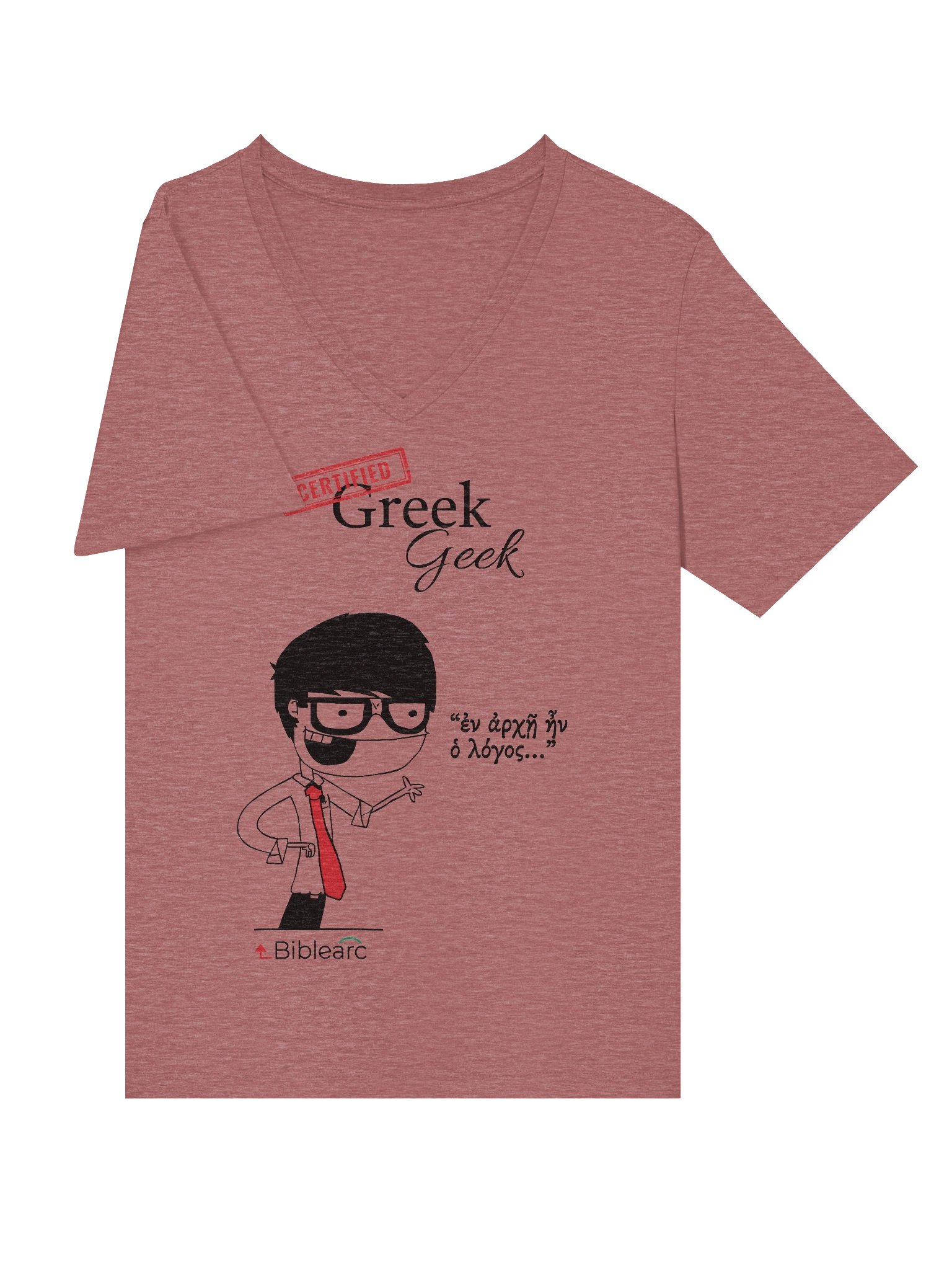 Greek Geek Women’s V-Neck T-Shirt product image (5)
