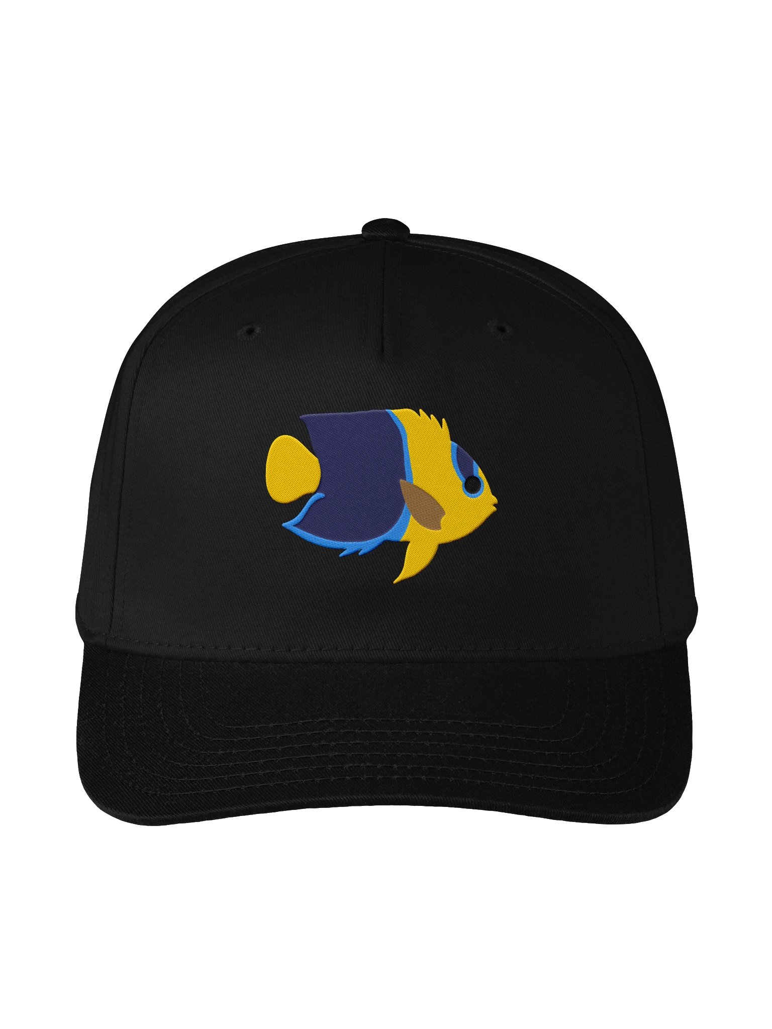 Bicolor Angelfish Mid-Profile Baseball Cap (Embroidered) for Reef and Marine Aquarium Lovers product image (1)