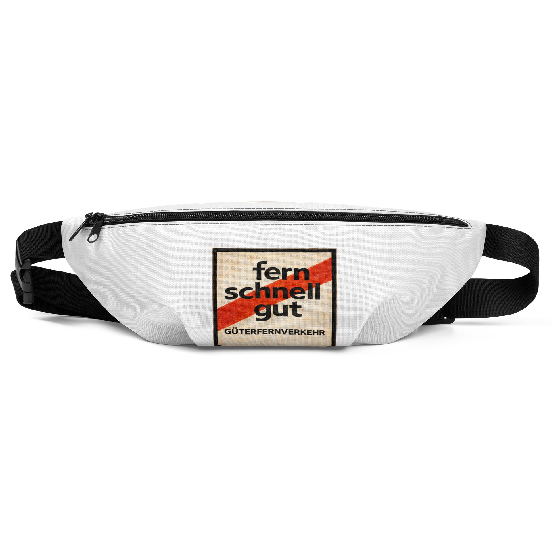 Fern Schnell Gut Waist Bag – Vintage Güterfernverkehr Print product image (1)