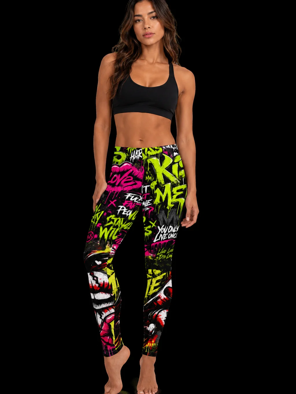 Graffiti Kiss Me Leggings product image (1)