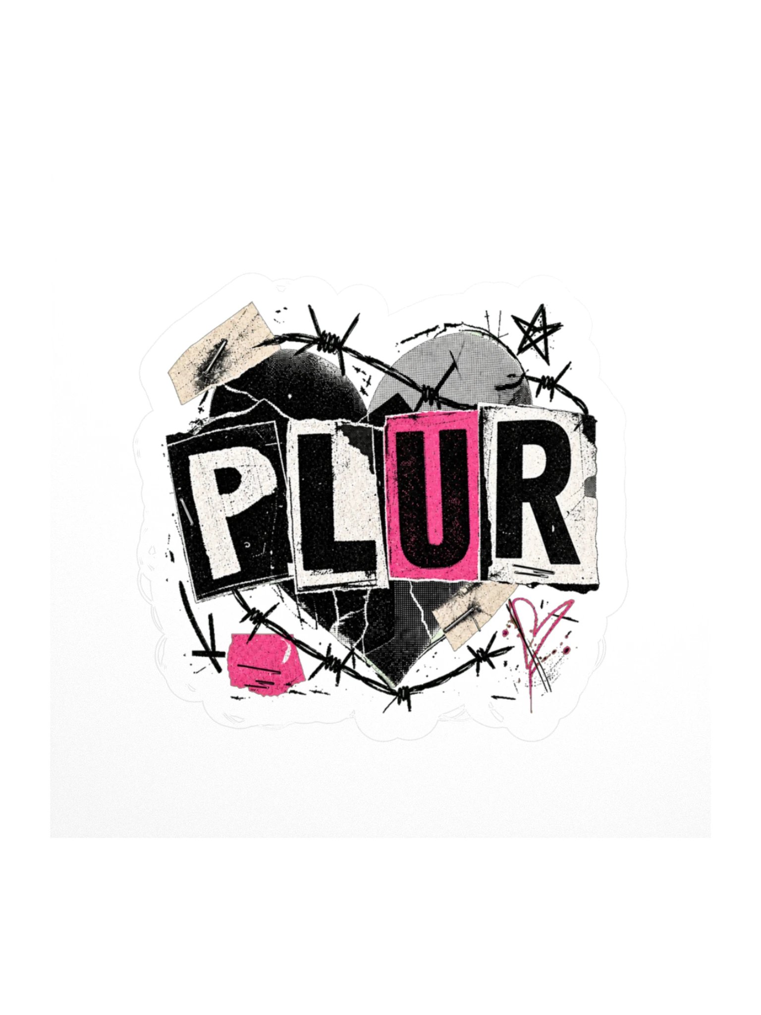 UnbotheredCo PLUR Sticker product image (1)