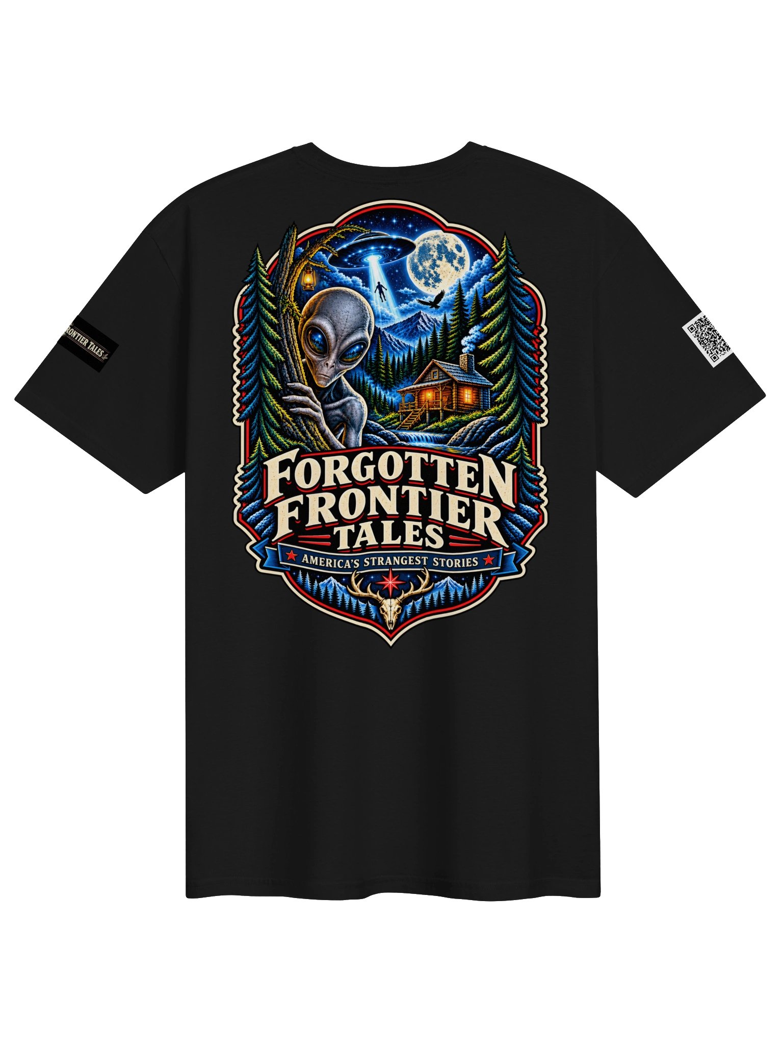 Forgotten Frontier Tales — Midnight Signals Alien Tee product image (2)