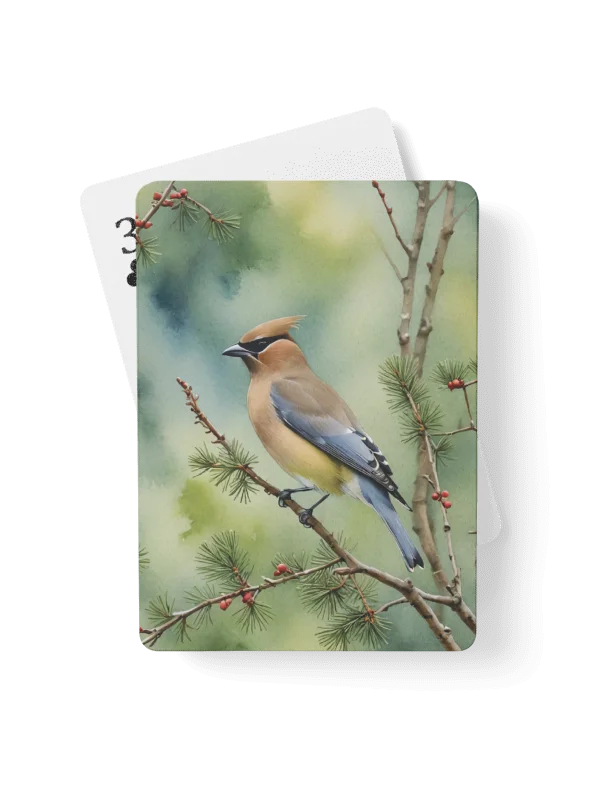 Cedar Waxwing Poker Playing Cards product image (1)