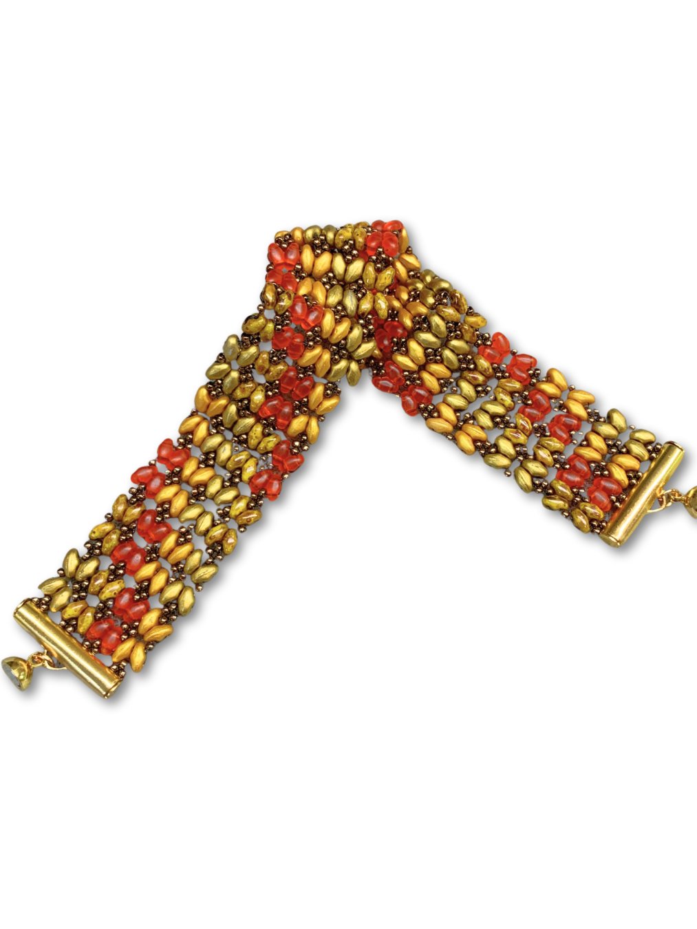 Beaded Butterfly Bracelet - Orange product image (4)