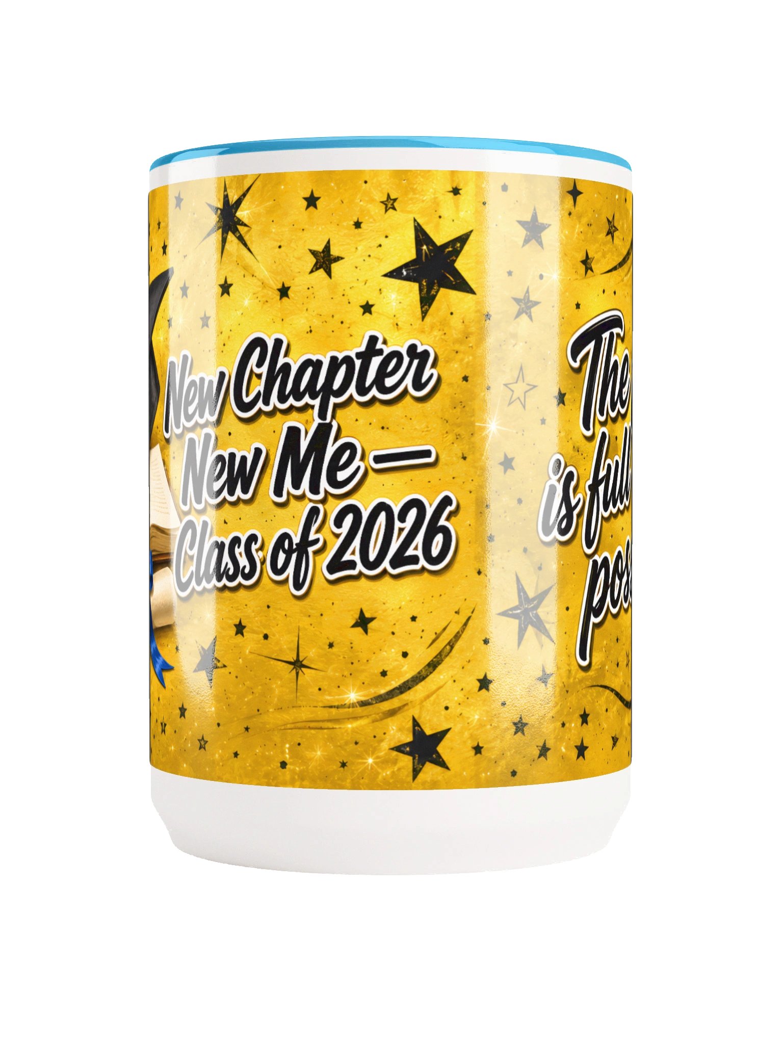 "New Chapter New Me" Graduation Mug — Gold Wrap product image (16)