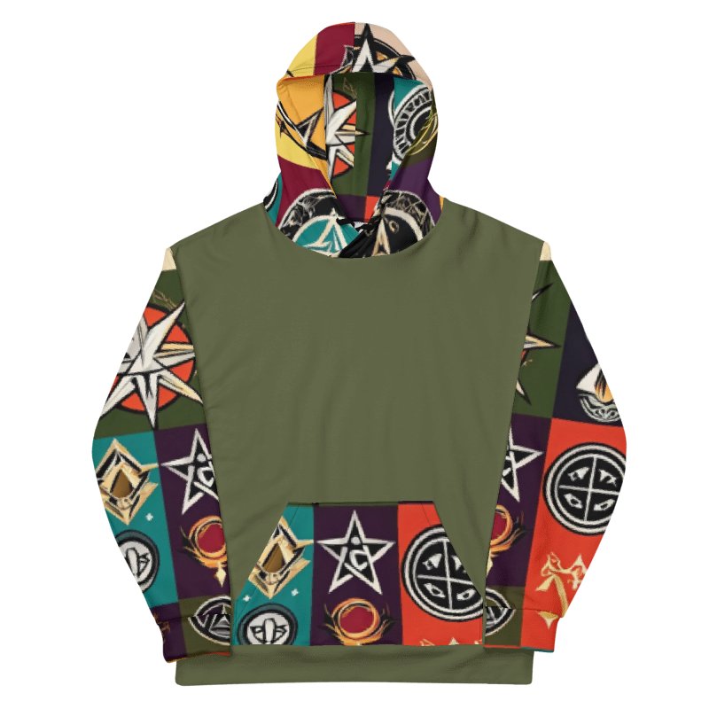Green & Multi Symbology Hoodie product image (11)