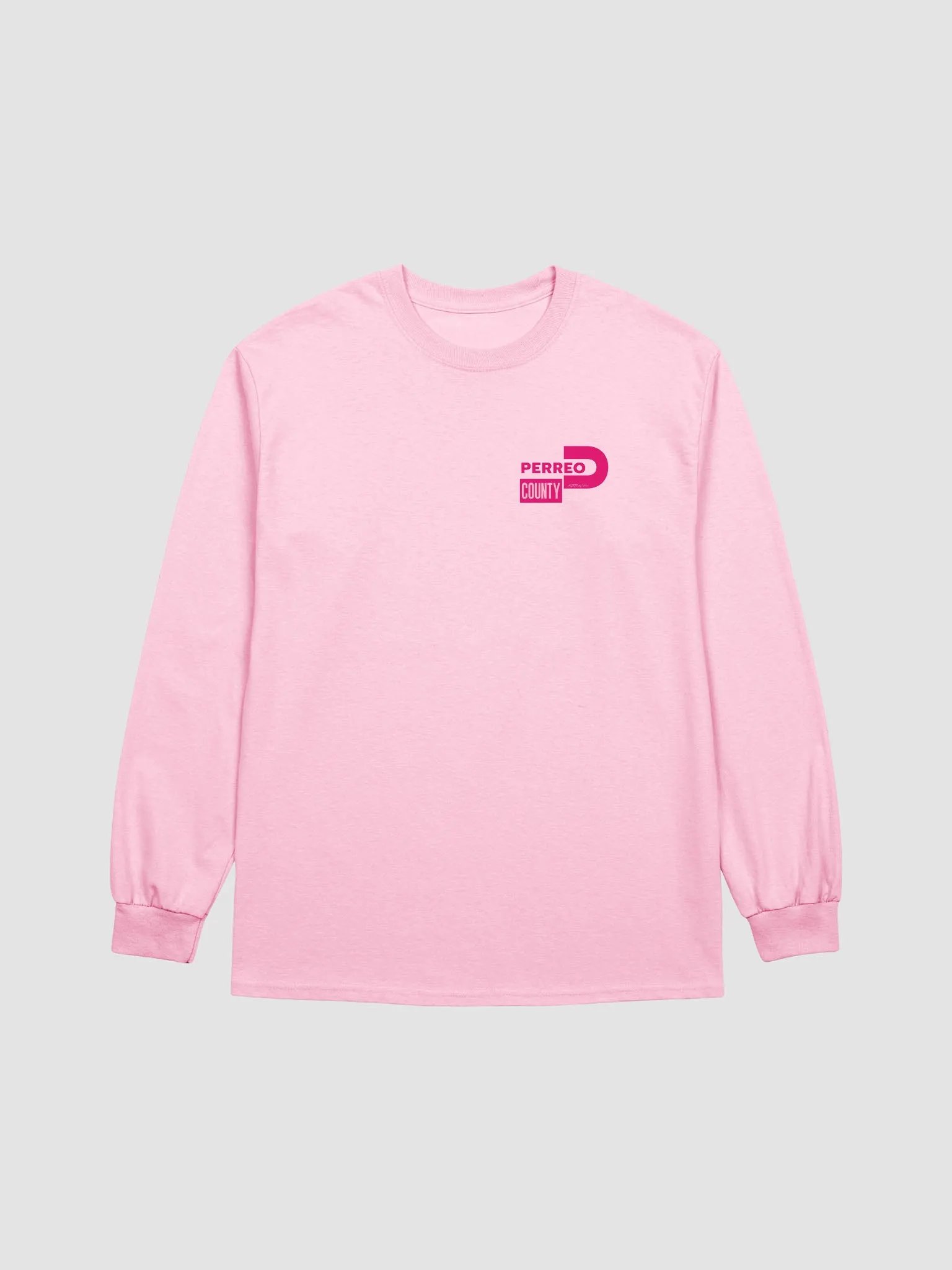 Perreo County Pink Logo Long Sleeve Tee product image (3)