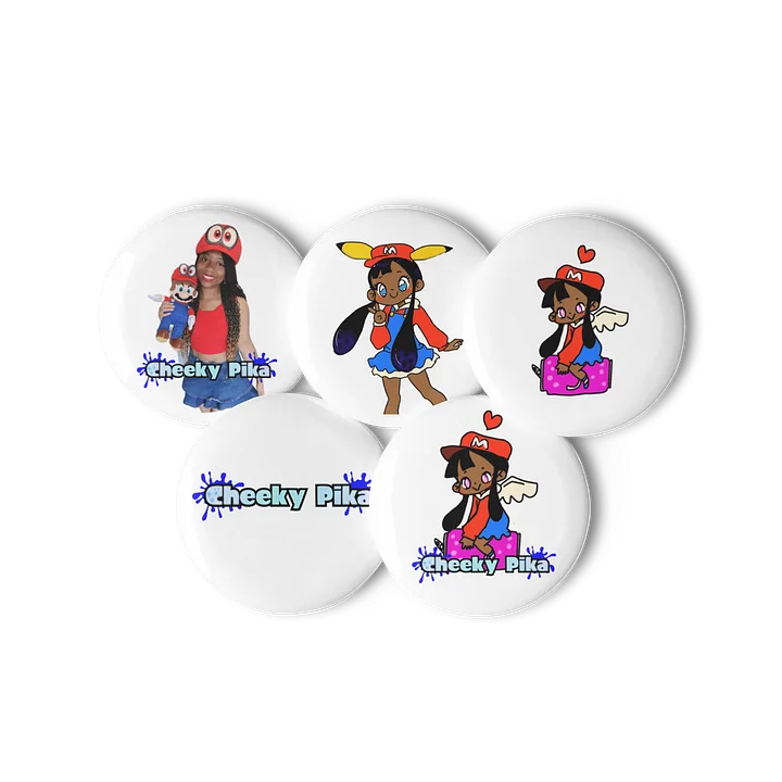 Cheeky Pika Pin buttons product image (3)