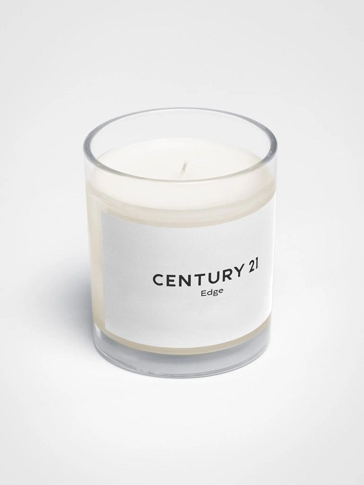 Soy Wax Candle In A Clear Glass Jar product image (2)