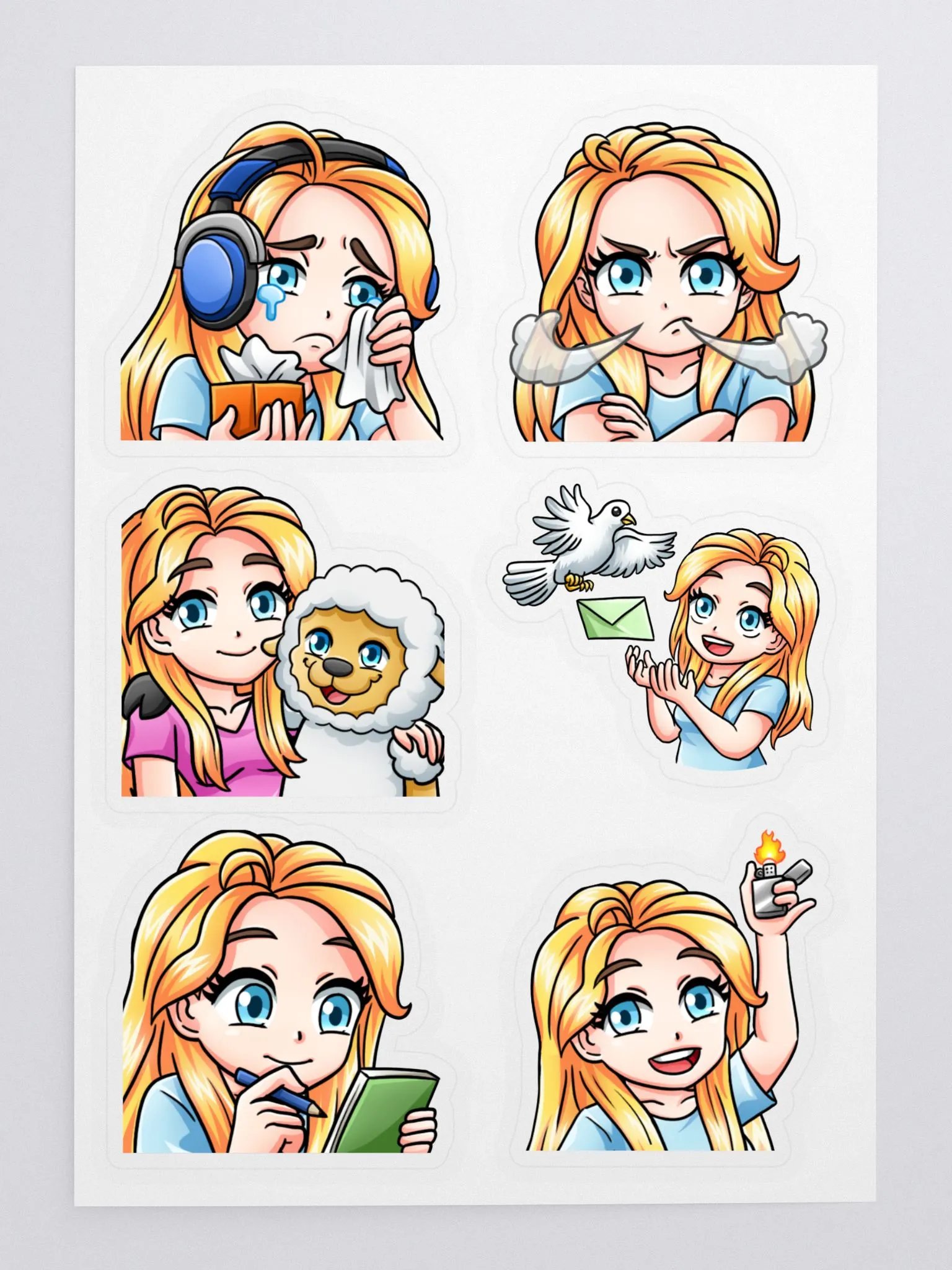 Melissa Emote Stickers Set 3 product image (3)