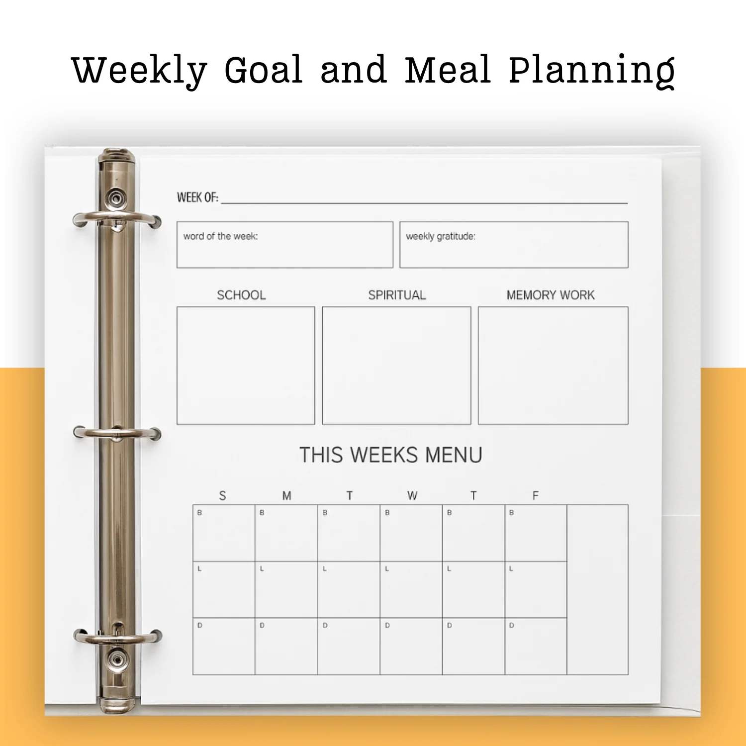 Natsarim Homeschool Planner Printable product image (4)