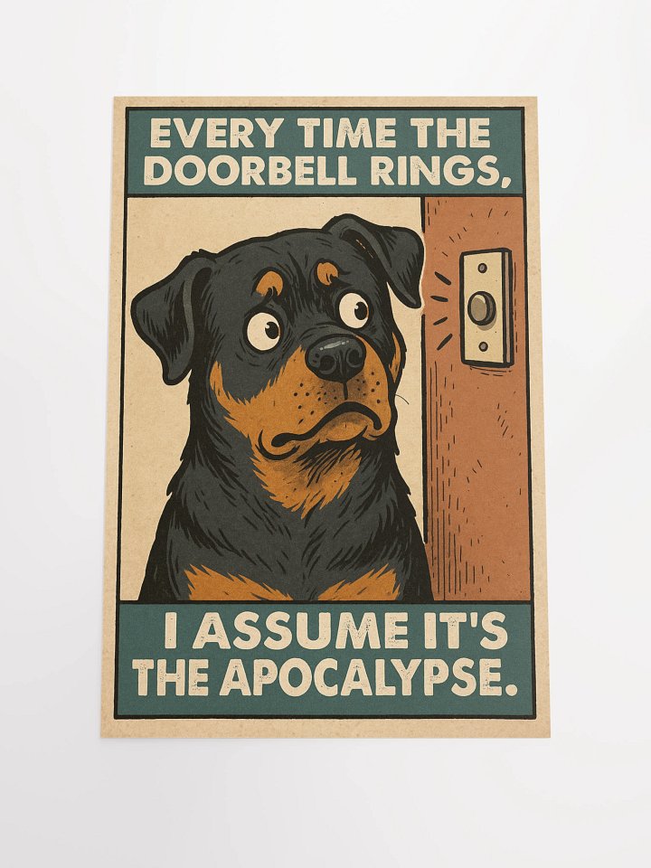 Rottweiler - Every time the doorbell rings, I assume it's the apocalypse product image (3)
