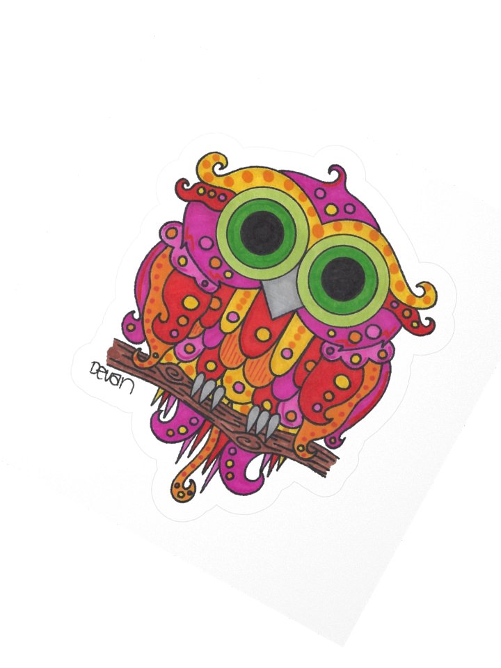 Cousins Owl: Sun Sticker product image (2)