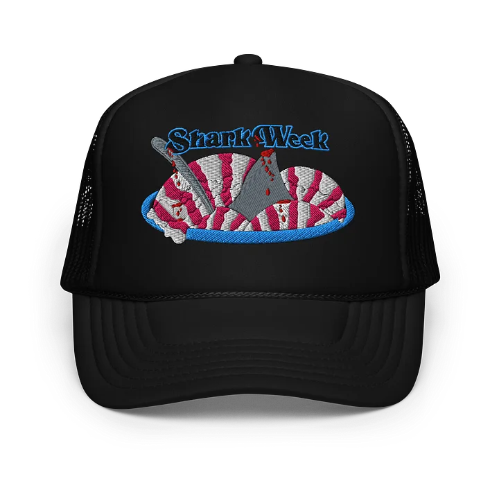 Shark Week Trucker Hat in Raspberry Ripple product image (1)