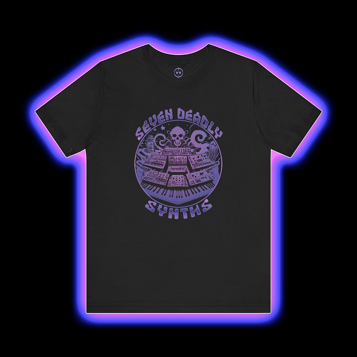 Synthesizer Collector T-Shirt - Seven Deadly Synths (7 Synthesis Techniques) product image (1)