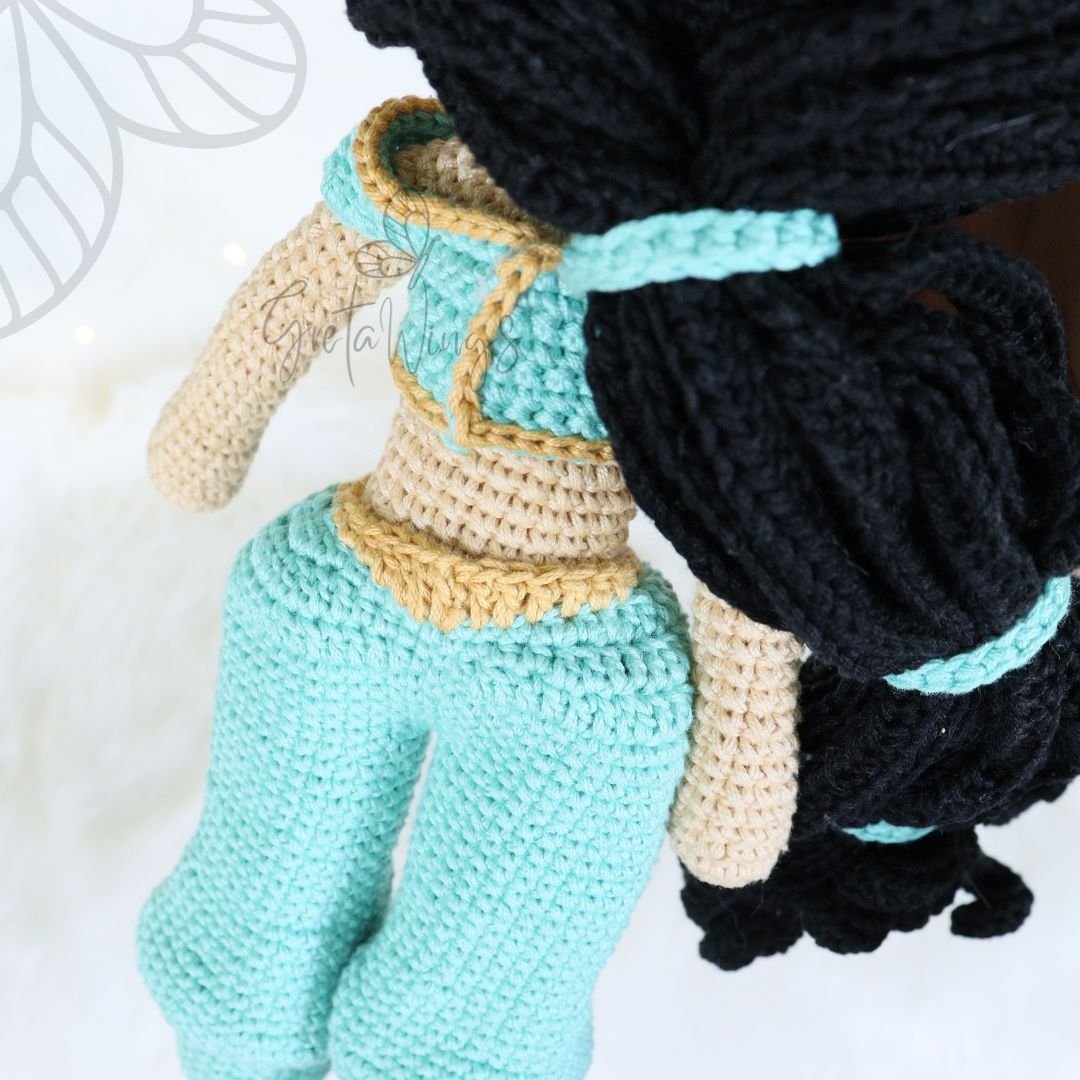 Princess Jasmine Amigurumi Crochet Pattern (Digital Download) product image (3)