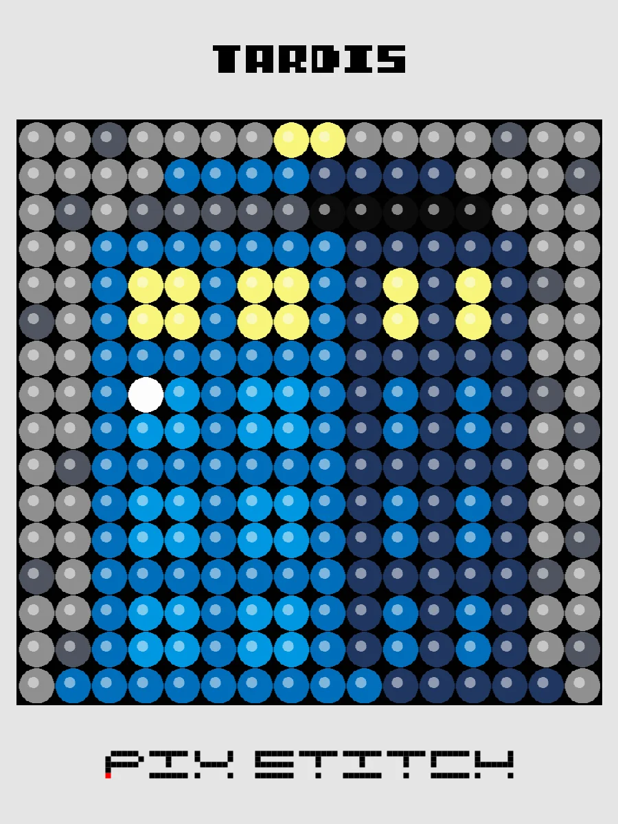 Tardis Pixel Art product image (1)