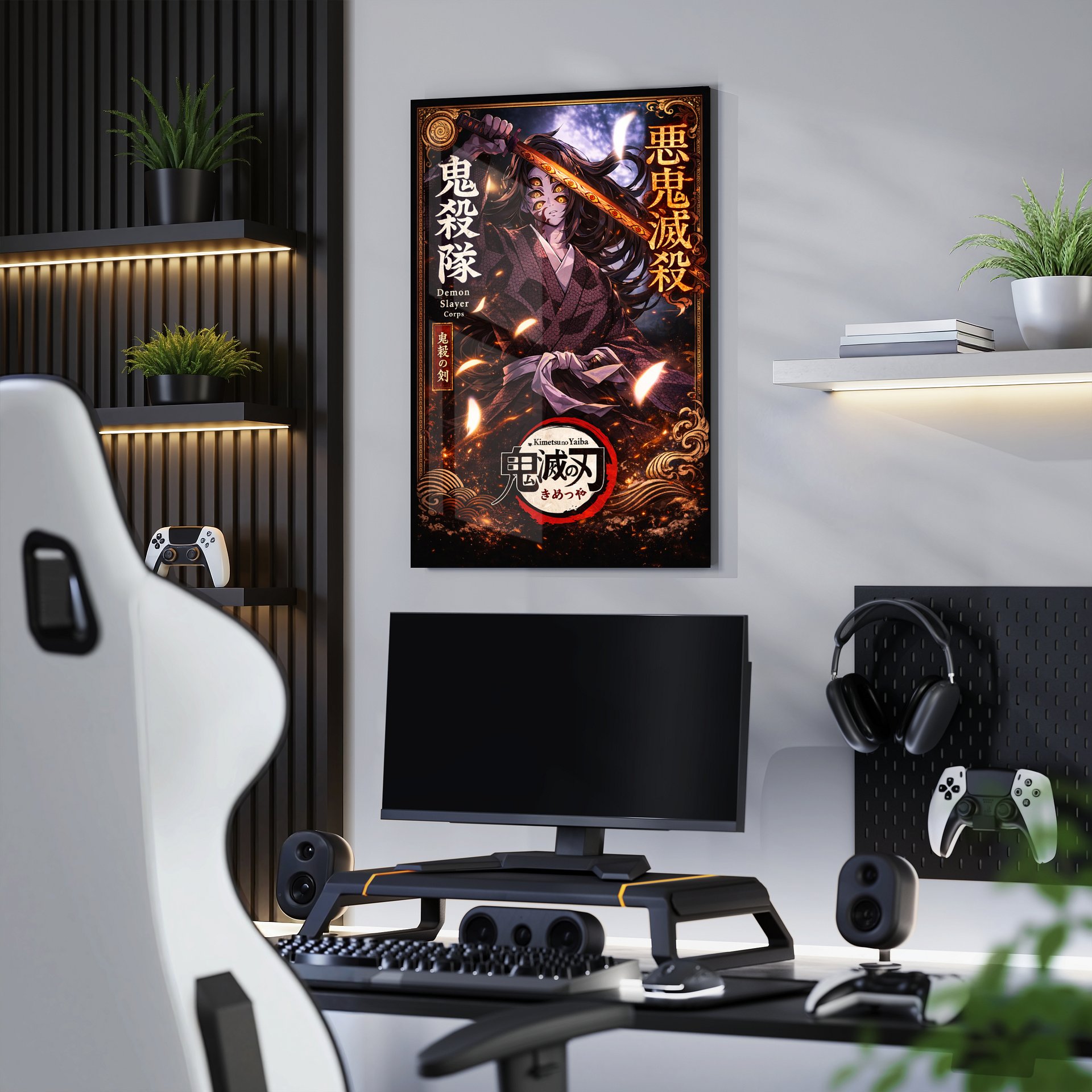 Kokushibo - Upper Moon One | Moon Breathing Demon Slayer Wall Poster product image (1)