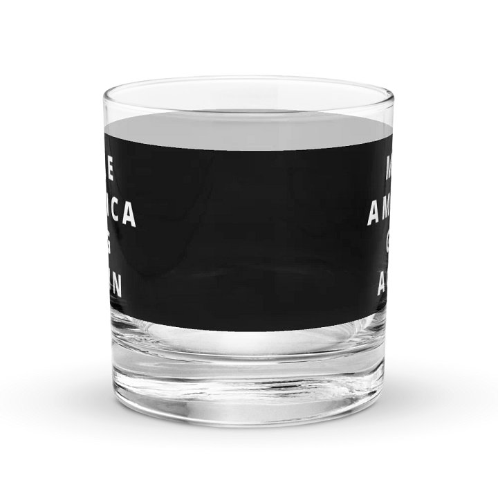 Make America Gag Again Black Chromatic Rocks Glass product image (2)